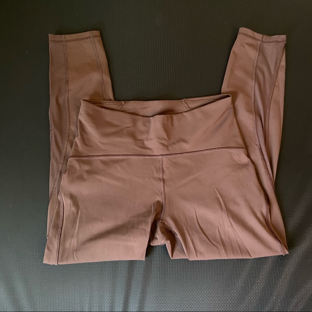 Lululemon train times leggings 28in maroon color